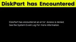 USB Diskpart Has Encountered An Error - Access is Denied  - 2022 - Command Prompt