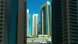 Dubai Marina 🏙️ road from airport 