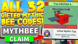 32 SECRET FREE GIFTED MYTHIC BEE EGG CODES IN BEE SWARM SIMULATOR! Roblox