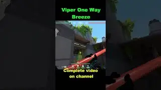 new viper one way smoke on breeze #shorts #valorantclip #valorantclips