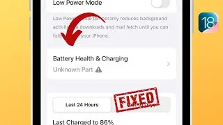 How to fix iPhone battery health unknown part in iPhone X/Xs/11/12/13/14/15/16