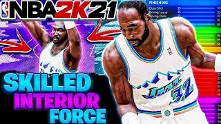 RARE *NEW* SKILLED INTERIOR FORCE BUILD IN NBA 2K21 NEXT GEN! (BEST POST SCORING/SCORER BUILD!)