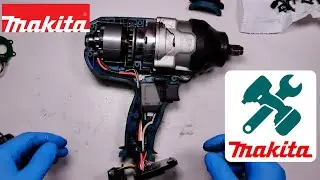 Makita DTW1002 impact wrench nut gun field and controller replacement