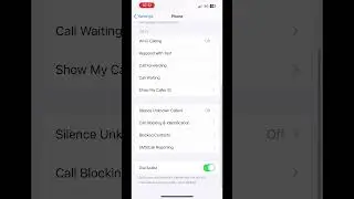 How to remove blocked contacts in iPhone #shorts #iOS #settings