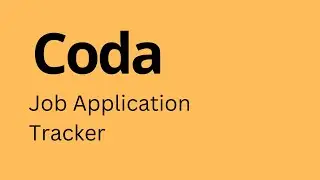 Coda - How to Create Job Application Tracker