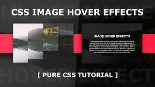 Online Tutorial for Simple Image Split Hover Effects in CSS With Demo
