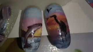 Как нарисовать  фламинго,цаплю...