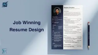 How to design/write a Job Winning Resume/CV | Adobe Photoshop