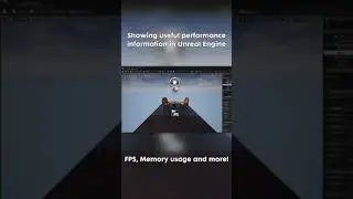 Showing FPS, memory usage and more! in the Unreal Engine Editor #shorts