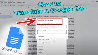 How to Translate Your Document in Google Docs