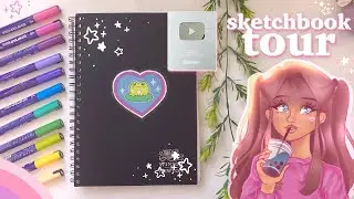 100K Silver Playbutton Unboxing & YT Cake ♡ Sketchbook Tour 2023 🍰