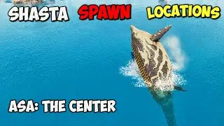 (ASA The Center) ALL Shastasaurus Spawn Locations on ARK Survival Ascended