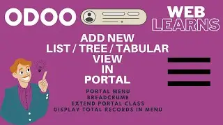 How to add list view and breadcrumbs in portal | Odoo Portal Development