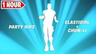 Fortnite PARTY HIPS Emote 1 Hour Version! (Elastigirl + Chun-Li)