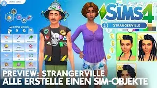 Die Sims 4 StrangerVille CAS Erstelle einen Sim: Merkmale, Kleidung, Frisuren,...