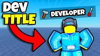 How to Make a DEVELOPER TITLE in Roblox Studio!