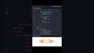 CSS Music Waves Loading Animation #shorts #cssanimation #csseffect #codingshortvideo