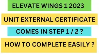 tcs elevate wings unit external certification 2023 | complete unit external certification easily