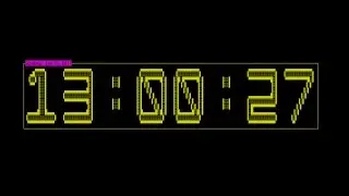 terminal-clock, big text digital clock, by Pradip Patil