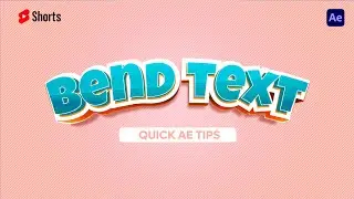 Bend Text in After Effects 