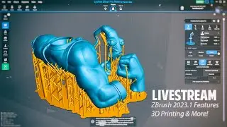 Livestream - ZBrush 2023.1 New features talk, 3D printing, and more!