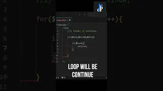 For Loop with Continue Jump Statement Part 2 in php | Urdu/Hindi | #ForLoop #php #code #phptutorial