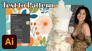 Designing Fabric with Illustrator’s NEW Text to Pattern | Adobe Creative Cloud