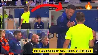 🔥 Assistant manager Ruud Van Nistelrooy was FURIOUS WITH REFEREE after Samu Omorodion's equaliser