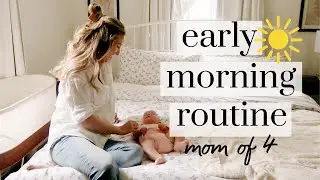 My 5am morning routine as a mom of 4 (how I structure my morning for self care & sanity)