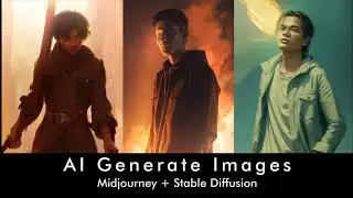 Random AI generate images | Stable Diffusion + Midjourney