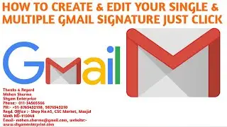 How to Create Your Signature in your Gmail ID   अपने सिगनेचर कैसे ऐड करे अपनी ईमेल आईडी में