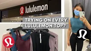 LULULEMON TOPS | Tryinng On all the shirts at Lululemon | The Best Lululemon Top?