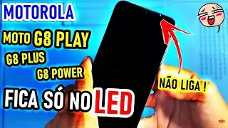 Celular MOTO G8 PLAY não liga, só acende o LED? Tente isso antes de levar no técnico G8PLUS, G8POWER