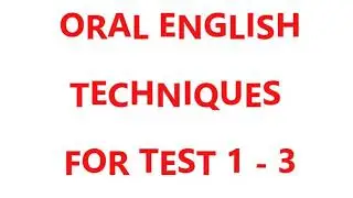 Wassce/Waec Oral English techniques for test 1-3