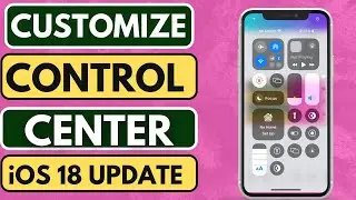 how to customize control center on iphone ios 18 || change control center ios 18