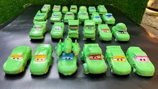 Clean up muddy minicars & disney pixar car convoys! Play in the garden