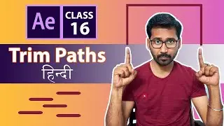 Animate with Trim #Paths in After Effects - Hindi