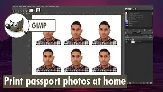 GIMP - Print your passport photos at home