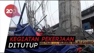 Situasi Terkini Lokasi Ambruknya Tiang Proyek Tol Becakayu