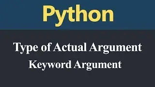 Keyword Argument in Python (Hindi)