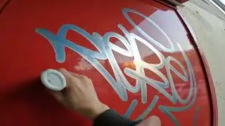 Graffiti bombing on streets with Rebel813 and Pole186. Tagging and throwups. 2024 4K
