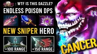 NEW Sniper Hero +250 Attack Range Unlimited Poison Slow Dazzle 7.33d Offlane Guide Dota 2