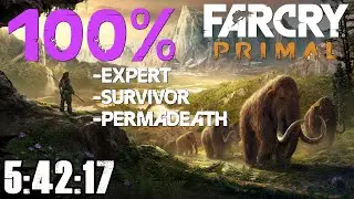 Far Cry Primal 100% Speedrun - Expert Survivor PERMADEATH - 