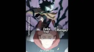 Deku Vs Yuji (Manga) #jjk #myheroacademia