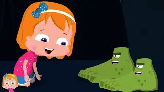 Halloween Song - Funny Spooky Feet & Cartoon Video for kids