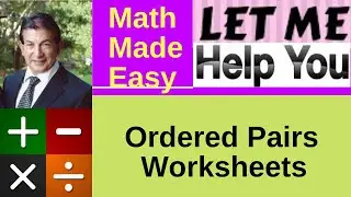 Ordered pairs Worksheets