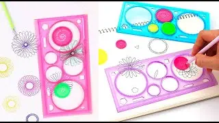 Spirograph Geometric Ruler Stencil Design Ruler Set