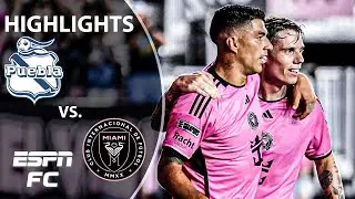 LUIS SUAREZ GOAL 😤 Puebla vs. Inter Miami | Leagues Cup Highlights | ESPN FC