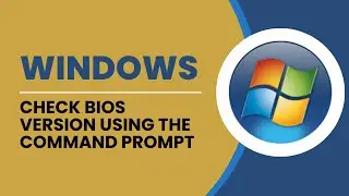 Check BIOS Version Using The Command Prompt In Windows | Find BIOS Version By CMD