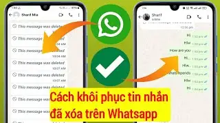 Cách khôi phục tin nhắn đã xóa trên Whatsapp (Cập nhật) |  Xem tin nhắn đã xóa trên Whatsapp